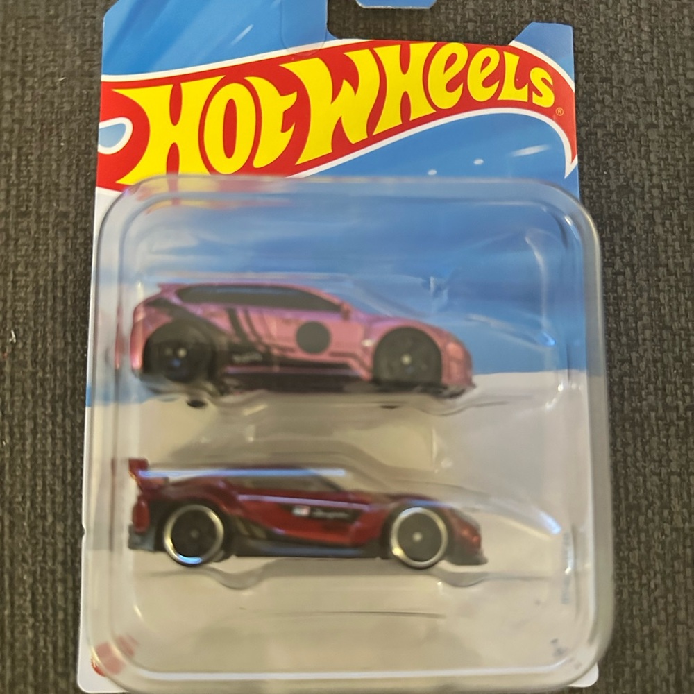 Mattel Hot Wheels Pink and Red Sports Cars